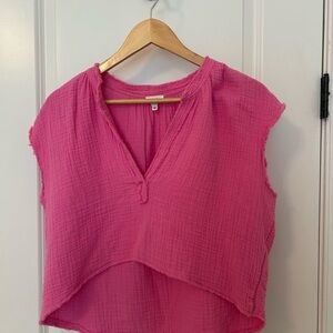 Aerie Hot Pink Crop Top